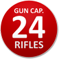 Holds 24 Rifles!