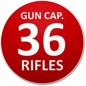 Holds 36 Rifles! - Large